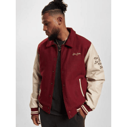 schlichte Sean John Herren Jacke Taschen Rippstrick mit Baumwolle Rot
