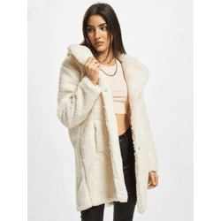 schlichte URBAN CLASSICS Damen Jacke Kordelzug 350 g/m² Ecru-Weiß