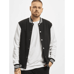 schlichte Urban Classics Herren Jacke 380 g/m² mit Baumwolle Schwarz/Weiß