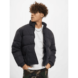 schlichte URBAN CLASSICS Herren Jacke Reißverschluss Taschen 96 g/m² Schwarz