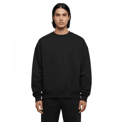 Schlichter Prohibited Herren Sweatshirt Baumwoll-Pullover Sweater Oversized PB0301 Schwarz