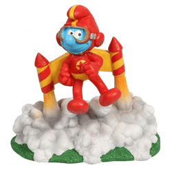 Smurf with jetpack - decorative figure
