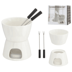 Chocolate fondue set, approx. 10x13x10cm