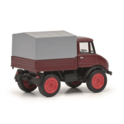Schuco 452660900 - Unimog U406 red, 1:87 - Model car