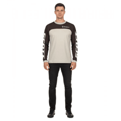 SCOTT Jersey X-Plore Swap Herren Moto-Cross Trikot langärmliges Bike-Shirt mit Stretch-Ripstop-Gewebe 292378 1001 Schwarz/Grau