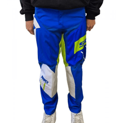 SCOTT Pant 350 Herren Moto-Cross Hose Motorsport-Kleidung mit Unterschenkel-Manschette 246911 1029 Blau/Grün/Weiß