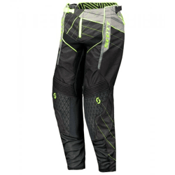 SCOTT Pant Enduro Herren Moto-Cross Hose Motorsport-Kleidung mit verstärktem Knie 263437 1040 Grau/Gelb/Schwarz