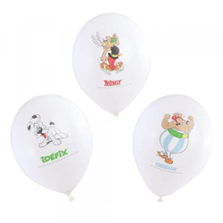 SET 6 BALLONS LATEx 3 SORT. ASTERIx® DIA 27 cm