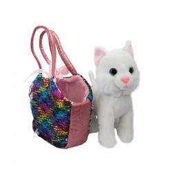 Catty set - plush and bag with magic sequins