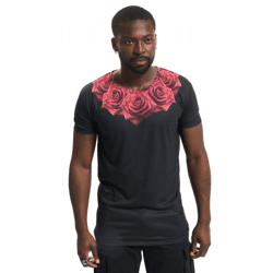 Sik Silk Rose T-Shirt schwarz