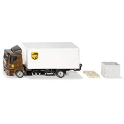 SIKU 1997 - MAN LKW mit Kofferaufbau und Ladebordwand - Modellauto