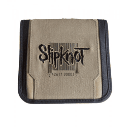 Slipknot CD-Tasche für 24 CD´s CD-Hülle Metal-Band CD-Sammler CD-Schutz Schwarz/Beige
