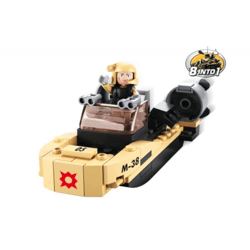 Sluban M38-B0587H - ARMY Sturmboot 8-in-1 (73 Teile)