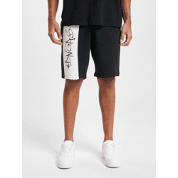 sommerliche Dangerous DNGRS Herren Shorts Kordelzug Taschen 300 g/m² mit Baumwolle Schwarz/Weiß