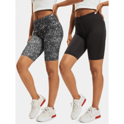 sommerliche Urban Classics Damen Shorts Stretch 200 g/m² Schwarz/Weiß