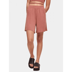 sommerliche Urban Classics Damen Shorts Taschen 200 g/m² Terracotta-Orange