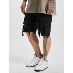 sommerliche vsct Herren Shorts Kordelzug Taschen Schwarz