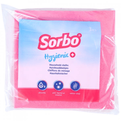 Sorbo Haushaltstuch rosa 38 cm 3 Stück
