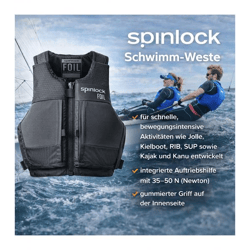 Spinlock Foil PFD Life Jacket with 35–50N Buoyancy Aid, Protective Vest, Safety Vest, Water Sports, Sailing Vest, Dinghy Sailing, Kayaking & Canoeing