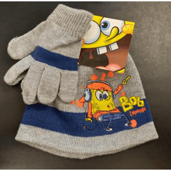 Spongebob - Mütze inklusive Handschuhe in verschiedenen Farben