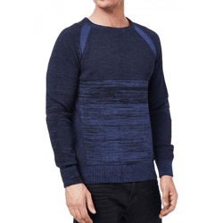 Sportiver Herren Rundhals-Pullover Feinstrick-Sweater 13417 Marine