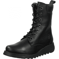 Sportliche FLY London Stiefelette Schnürschuhe für Damen P145015 000 Schwarz