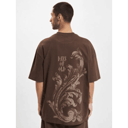 sportliches DEF Herren T-Shirt Oversize mit Baumwolle Braun