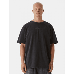 sportliches Lost Youth Herren T-Shirt Oversize 240 g/m² mit Baumwolle Schwarz