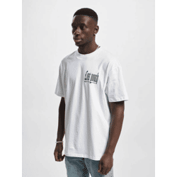 sportliches Lost Youth Herren T-Shirt Oversize 240 g/m² mit Baumwolle Weiß