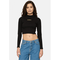 sportliches Rocawear Damen T-Shirt Stretch mit Baumwolle Schwarz