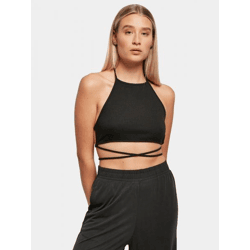 sportliches Urban Classics Damen T-Shirt Stretch 225 g/m² Schwarz