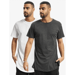 sportliches Urban Classics Herren T-Shirt 140 g/m² mit Baumwolle Anthrazit/Weiß