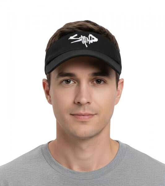 Staind Unisex Visor-Cap stylische Baumwoll-Cap Sonne-Blende Freizeit-Cap 1611ST Schwarz
