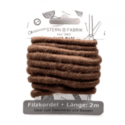 Stern Fabrik felt cord brown 2 m