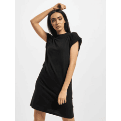 stilvolles Urban Classics Damen Kleid 140 g/m² mit Baumwolle Schwarz