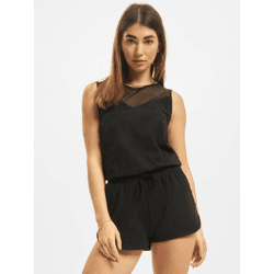 stilvolles Urban Classics Damen Kleid Stretch Mesh 180 g/m² mit Baumwolle Schwarz