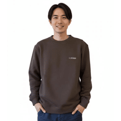 STONES Herren Pullover Baumwoll-Sweater Rundhals-Ausschnitt Oversize Schnitt Sweatshirt 400gsm Dunkel-Braun