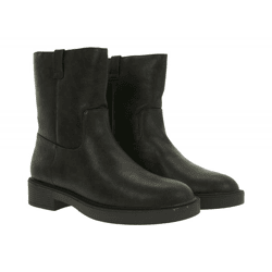 strukturierte Damen Schlupf-Stiefelette Slip-On Winter-Boots 936820 Dunkelbraun