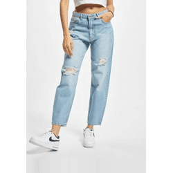 stylische 2Y Premium Damen Jeans Reißverschluss mit Baumwolle Blau