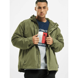 stylische Brandit Herren Jacke Reißverschluss Klettverschluss Khaki