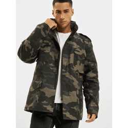 stylische Brandit Herren Jacke Reißverschluss Taschen Camouflage