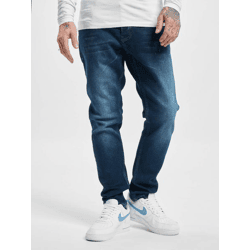 stylische DEF Herren Jeans Slim Fit Stretch Reißverschluss mit Baumwolle Blau