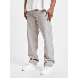 stylische DEF Herren Jeans Straight Fit Reißverschluss mit Baumwolle Grau