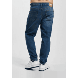 stylische Denim Project Herren Jeans Slim Fit Stretch Reißverschluss mit Baumwolle Blau