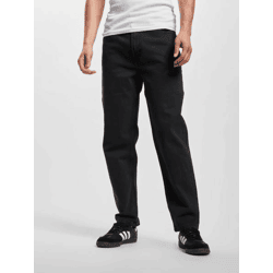 stylische Denim Project Herren Jeans Straight Fit Stretch Reißverschluss mit Baumwolle Schwarz