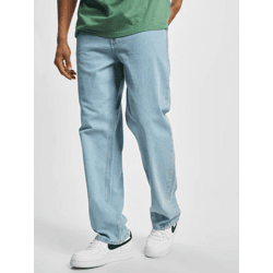 stylische Dickies Herren Jeans Straight Fit Reißverschluss Taschen mit Baumwolle Blau