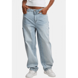 stylische Karl Kani Damen Jeans mit Baumwolle Hell-Blau