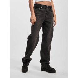stylische LEVI´S Damen Jeans Straight Fit mit Baumwolle Schwarz