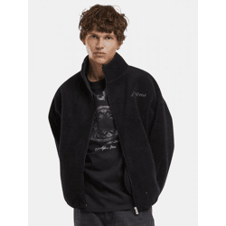 stylische PEQUS Herren Jacke Reißverschluss Taschen Schwarz