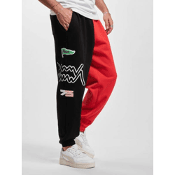 stylische Puma Herren Jeans mit Baumwolle Schwarz/Rot